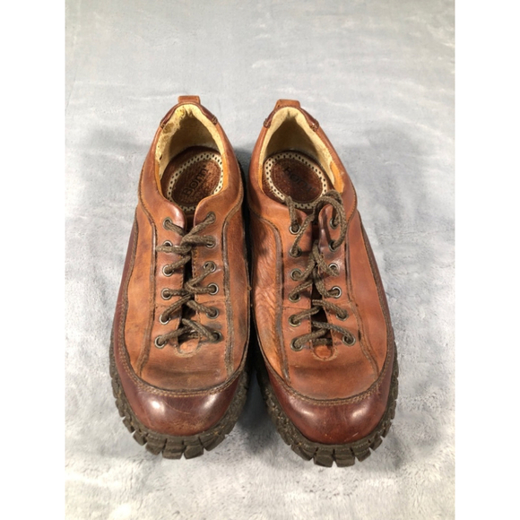 Born brown leather lace up shoes size 7 - Picture 1 of 4